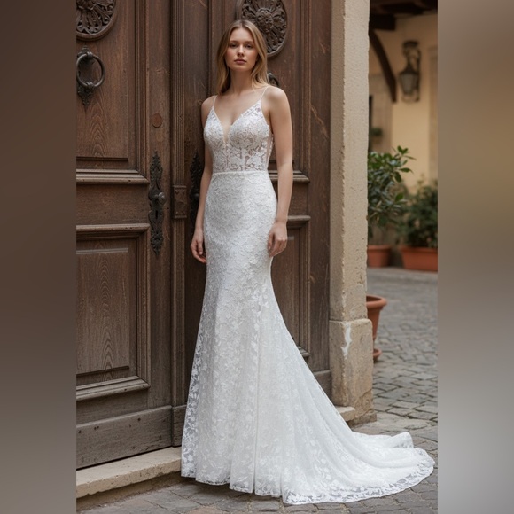 Boho Lace Wedding Dress - Picture 8 of 8